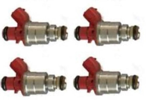 Set of 4 Genuine Fuel Injectors for Holden Rodeo TF 4ZE1 2.6L 1994-1998, Red Top