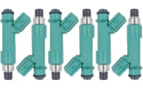 Set of 6 Fuel Injectors for Toyota Hilux GGN15R 1GRFE 4.0L V6, 2005-On, Aisan OE