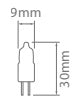 IONNIC 059-024/10W 24V 10 Watt Halogen Bi-Pin Bulb