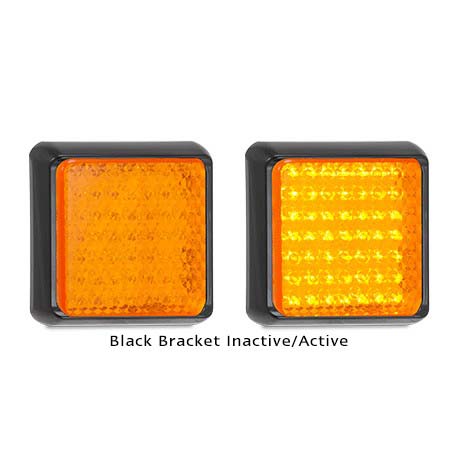 LED Autolamps 100AM 12-24 Volt Black Bracket Rear Indicator Single Function Lamp