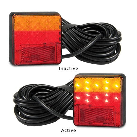 LED Autolamps 100BAR10 12 Volt Stop / Tail / Indicator and Reflector Combination