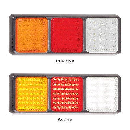 LED Autolamps 100BARWM 12-24 Volt Stop / Tail / Indicator and Reverse Combinatio