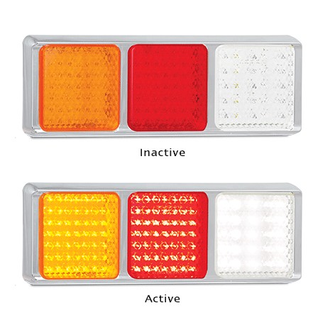 LED Autolamps 100CARWM 12-24 Volt Stop / Tail / Indicator and Reverse Combinatio