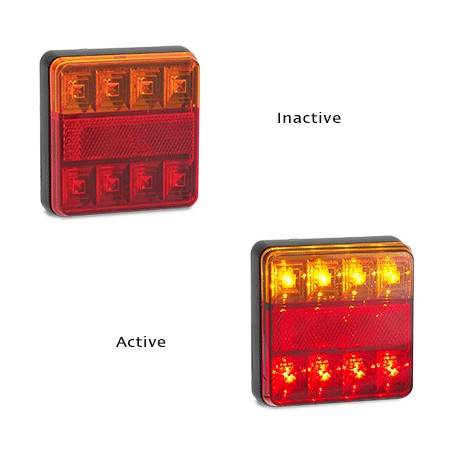 LED Autolamps 101BAR2 12 Volt Stop / Tail / Indicator and Reflector Combination