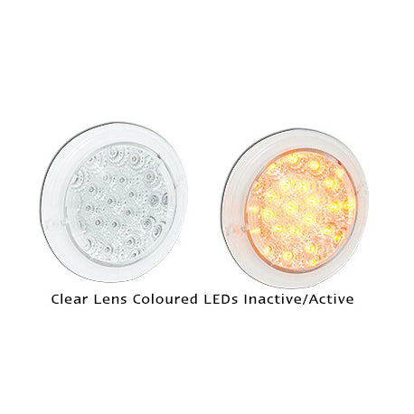 LED Autolamps 102AC 12 Volt Clear Lens Coloured LEDs Rear Indicator Single Funct