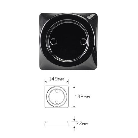 LED Autolamps 102B1B Single Surface Mount Base