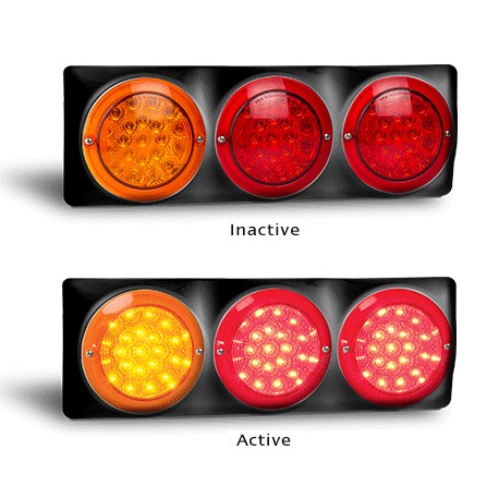 LED Autolamps 102BARR 12 Volt Stop / Tail and Indicator Combination Lamp