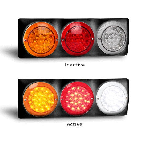 LED Autolamps 102BARWM 12-24 Volt Stop / Tail and Indicator Combination Lamp