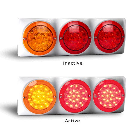 LED Autolamps 102WARR 12 Volt Stop / Tail and Indicator Combination Lamp