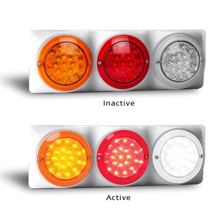 LED Autolamps 102BWRWM 12-24 Volt Stop / Tail / Indicator and Reverse Combinatio