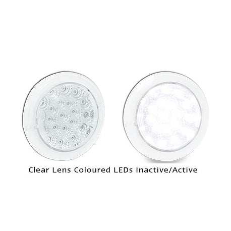 LED Autolamps 102WC 12 Volt Clear Lens Coloured LEDs Reverse Single Function Lam