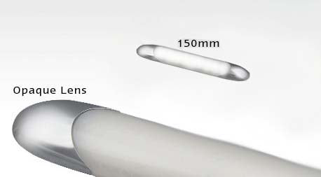 LED Autolamps 1031/OPAQUE 12 Volt Interior Strip Opaque Lens Lamp