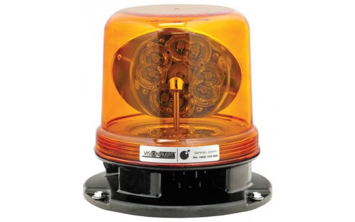 IONNIC 107000 12-24V Amber 3 Bolt Rotating LED Beacon