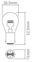 IONNIC 1098/10 12V 20/5 Watt Stop Tail Incandescent Flasher Park Bulb