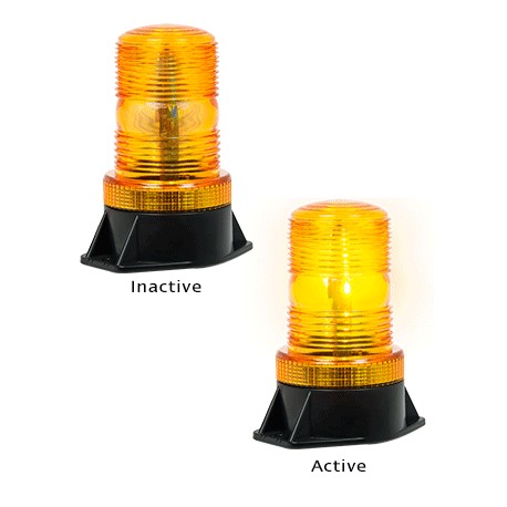 LED Autolamps 112ABM 10-110 Volt Amber Strobe Beacon
