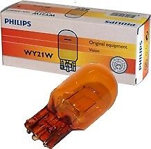 10pc Philips OEM T20 7440 AMBER Orange Indicator WY21W 12071CP light globe bulb