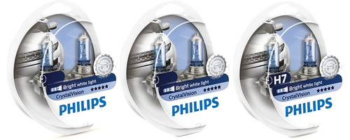 Philips H4 H7 H11 Crystal Vision Package for FORD FALCON FG, G6, G6E, XR6, XR8