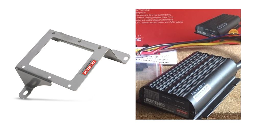 Redarc 40A DC Battery Charger & Bracket BCDC1240D for Mitsubishi Pajero