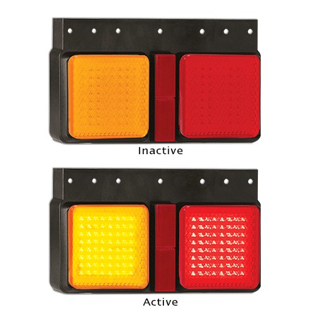 LED Autolamps 125BARML 12-24 Volt Stop / Tail / Indicator and Reflector Combinat