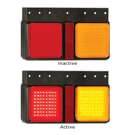 LED Autolamps 125BARMR 12-24 Volt Stop / Tail / Indicator and Reflector Combinat