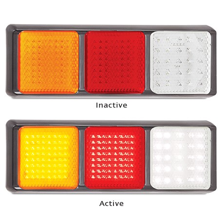 LED Autolamps 125BARWM 12-24 Volt Stop / Tail / Indicator and Reverse Combinatio