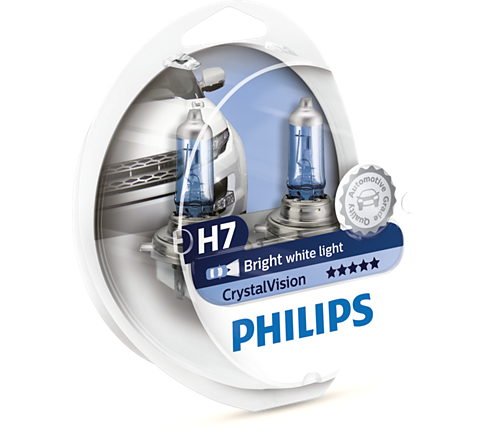 2 Pairs Philips H7 Crystal Vision 4300k Pack for Halogen Bulbs Ford Territory SZ