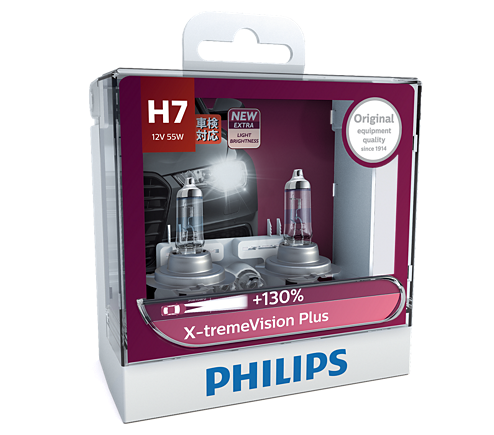 AUS VER PHILIPS H7 X-treme Vision Plus +130% Halogen Light bulbs extreme xtreme