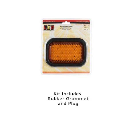 LED Autolamps 130AMG 12-24 Volt Rear Indicator Single Function Lamp with Grommet