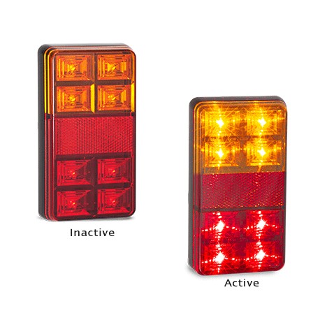 LED Autolamps 151BAR2 12 Volt Stop / Tail / Indicator and Reflector Combination