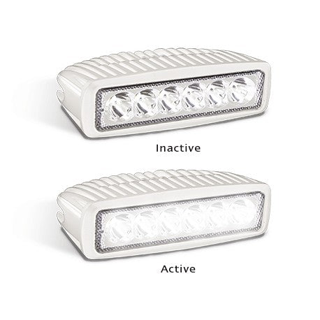 LED Autolamps 16018WM 12-24 Volt White Housing Flood Lamp