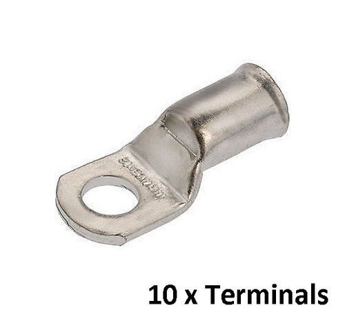 10 x NARVA 57132 CABLE LUG EYELET (35mm2) 6mm STUD 2 B&S DUAL BATTERIES, 4WD 4X4