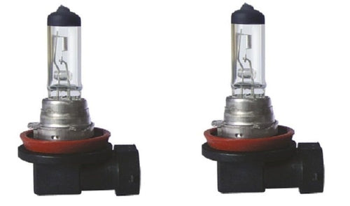 Pair (2) 12V H11 55 Watt Car or Truck Headlight Halogen Clear Globes Bulbs