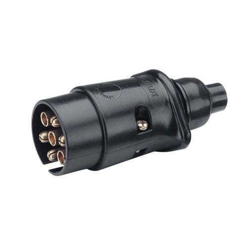 NARVA 82181 LARGE ROUND HEAVY DUTY PLASTIC TRAILER CARAVAN PLUG