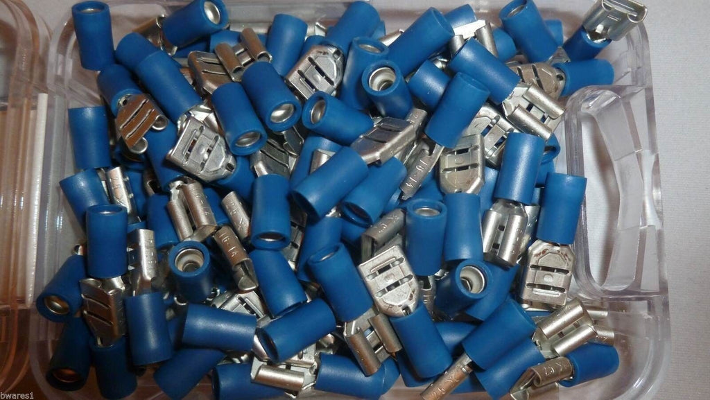 100 x NARVA 56136 FEMALE BLADE BLUE TERMINAL 3mm WIRE – e-Revolution