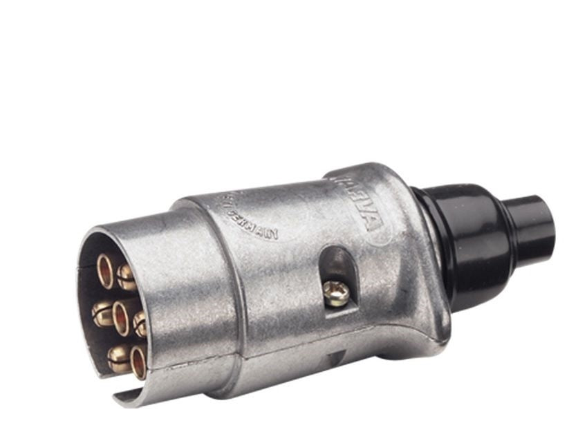 NARVA 82161 LARGE ROUND HEAVY DUTY METAL TRAILER CARAVAN PLUG