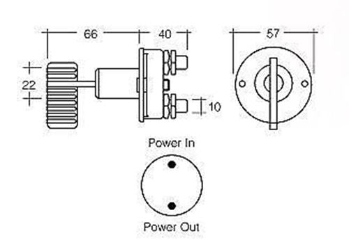 NARVA 61038 PLASTIC BATTERY MASTER SWITCH WITH REMOVABLE KEY 4X4 TRAIL ...