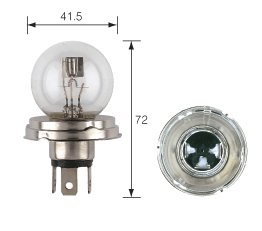 49211BL Narva 12 Volt Asymmetrical Headlamp Globe