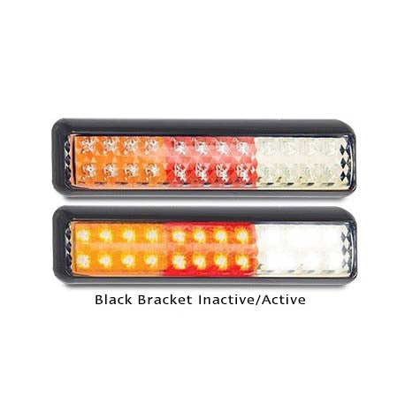 LED Autolamps 200BSTIRMB 12-24 Volt Black Bracket Stop / Tail / Indicator and Re