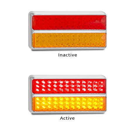 LED Autolamps 200CARM 12-24 Volt Stop / Tail and Indicator Combination Lamp