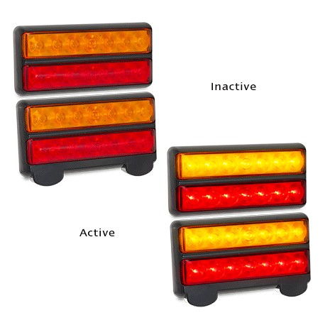 LED Autolamps 207BARLP2 12 Volt Stop / Tail / Indicator and Licence Combination