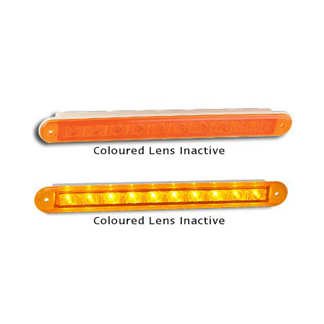 LED Autolamps 235A24 24 Volt Recessed Mount Coloured Lens Rear Indicator Single