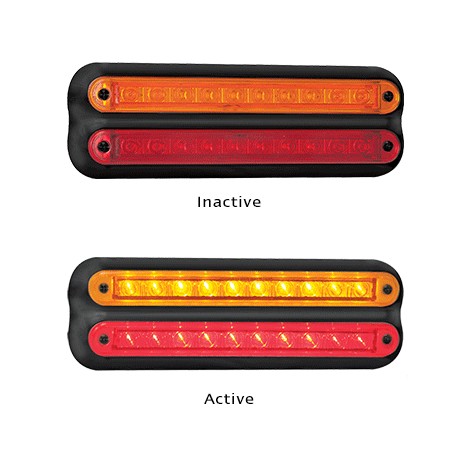 LED Autolamps 235BAR12 12 Volt Stop / Tail and Indicator Combination Lamp