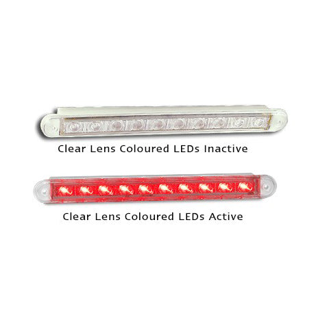 LED Autolamps 235CR12 12 Volt Recessed Mount Clear Lens Stop / Tail Single Funct