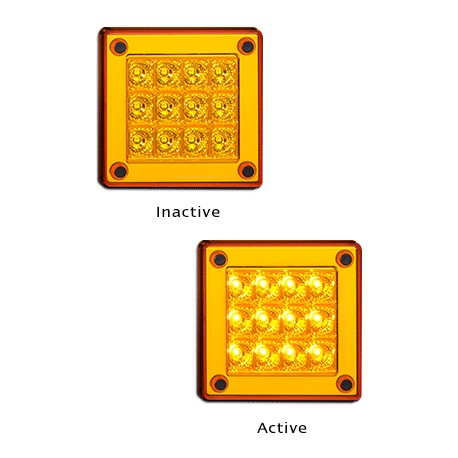 LED Autolamps 280AM 12-24 Volt Rear Indicator Single Function Lamp
