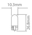 IONNIC 2821/10 12V 3 Watt Incandescent Wedge Bulb