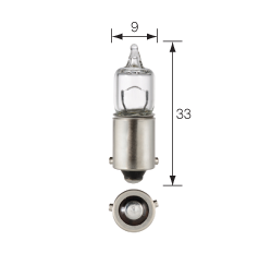 68161 Narva 12 Volt Miniature Halogen Globe