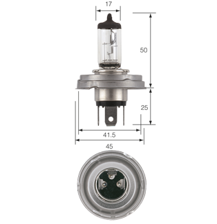48994 Narva 24 Volt H4 Globe