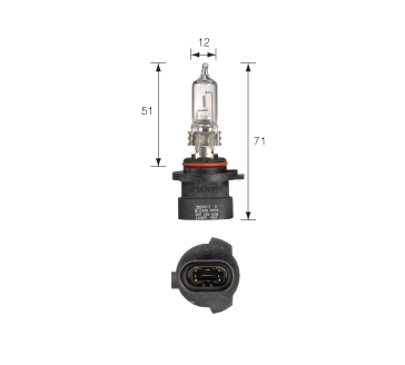 48020 Narva 12 Volt HB3A Globe