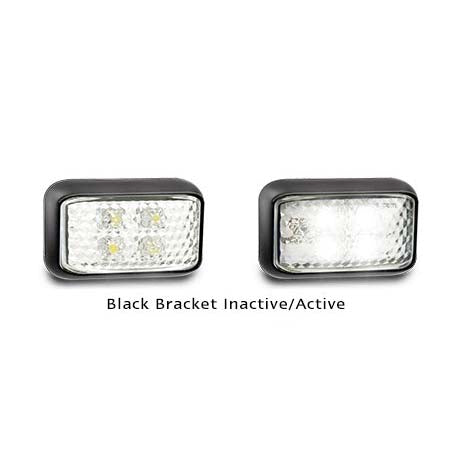 LED Autolamps 35WM2 12-24 Volt Front End Outline Black Bracket Marker Lamp