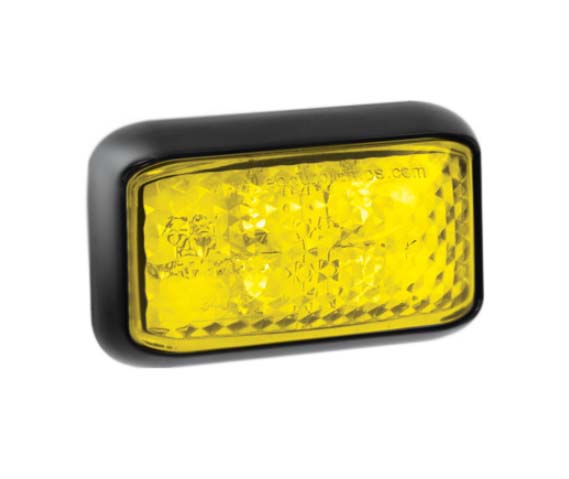 LED Autolamps 35YM 12-24 Volt Yellow Coloured Courtesy Lamp